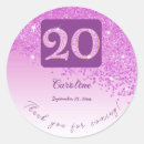 Search for 20th birthday stickers Twenty