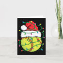 Search for softball christmas cards Santa