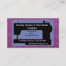 Search for machine standard business cards Seamstress