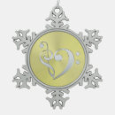 Search for treble clef christmas tree decorations Heart