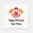 Search for circus clown napkins Cute