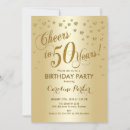 Search for classic formal 50th birthday invitations For her