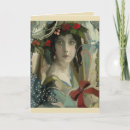 Search for victorian woman christmas cards Vintage