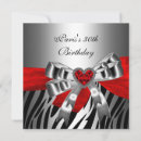 Search for red and black 30th birthday invitations Elegant birthday party