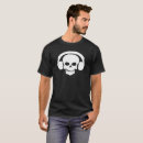 Search for skull with headphones tshirts Audio