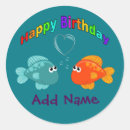 Search for happy fish stickers Birthday