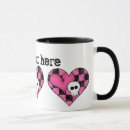 Search for plaid heart mugs Black