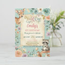 Search for woodland animals birthday invitations Botanical garden party