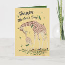 Search for giraffe mothers day cards Mother and baby