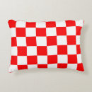 Search for red and white check cushions Chequered