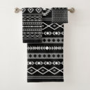 Search for black and white aztec bath towels Pattern
