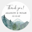 Search for mountain wedding stickers Woods