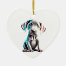 Search for weimaraner christmas tree decorations Canine