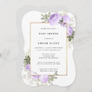 Search for light purple baby shower invitations Elegant