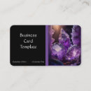 Search for gemstones business cards Amethyst