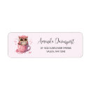 Search for owl return address labels Cute animal