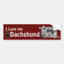 Search for i love my dachshund bumper stickers Pets