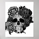 Search for black and white skull posters Vintage