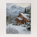 Search for log cabin puzzles Mountains