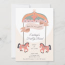 Search for carousel birthday invitations Horse