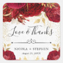 Search for red and gold wedding stickers Flowers