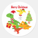 Search for dinosaur christmas stickers Trex