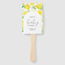 Search for lemons hand fans Watercolor