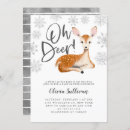 Search for rustic deer baby shower invitations Winter wonderland