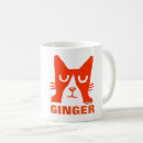 Search for orange cat coffee mugs Ginger