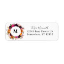 Search for orange and pink return address labels Modern
