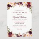 Search for fall quinceanera invitations Burgundy