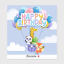 Search for giraffe birthday stickers Colourful