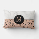 Search for marble rose gold and black cushions For her