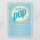 Search for ready to pop baby boy shower invitations Retro