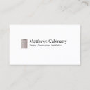 Search for cabinetry business cards Cabinet maker