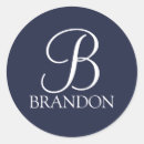 Search for monogram name stickers Script