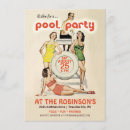 Search for vintage pool party invitations Cool