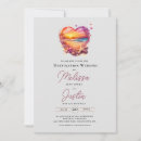 Search for hearts in the sand invitations Starfish