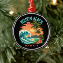 Search for palm christmas tree decorations Ocean waves