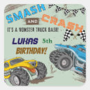 Search for monster party stickers Race