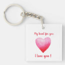 Search for vintage love key rings I love you