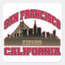 Search for san francisco skyline stickers Retro