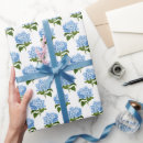 Search for blue hydrangea wrapping paper Blue and white