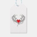Search for angel wings gift tags Red