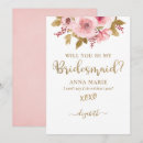 Search for floral bridesmaid cards Pretty