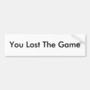 Search for game bumper stickers White