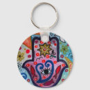 Search for judaica key rings Hamsa
