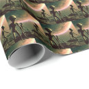Search for aliens wrapping paper Science fiction