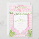 Search for beach cabana invitations Pink and green