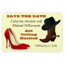 Search for cowboy boot save the dates Bride